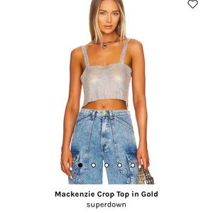 Mackenzie Crop Top in Gold
superdown